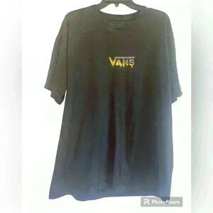 Vans Off The Wall Men’s Tee Size XL Color Black with Yellow